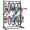 image:imageTORACK Freestanding Bike Storage Stand for Garage Heavy Duty 7 Bikes and 7 Helmets Vertical Bike Storage Stand Floor Bikes Storage RackStand for 5 bikes