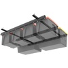 image:imageTORACK Garage Ceiling Bin Storage Rack Overhead Tote Storage Rail System Heavy Duty Adjustable Tote Slide Rails Garage Bins Storage SystemBlack Bins are not includedBlack