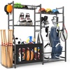 image:imageTORACK Golf Bags Stand with Ball Storage Large Capacity Garage Sports Equipment Organizer Indoor Toys Storage
