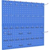 image:imageTORACK Metal Pegboard Wall Tool Organizer 24 x 24 or 12 x 48 70 PCS Tools Storage Pegboard for Garage Peg Board Tool Organizer Board with Hooks for WorkbenchGreyBlue
