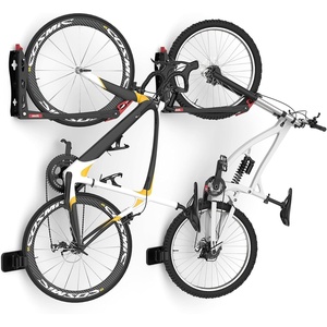 image:imageTORACK BIKEPAL No Lifting Swivel Bike Racks Space Saving Wall Mounted Bike Holder for Garage Bike Wall Hangers for Vertical Bike Storage 4 Pack2Pack