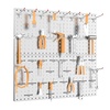 image:imageTORACK 2Pack 12x24 inch Metal Pegboard Panels for Garage Wall Tool Organizer Pegboard for Workbench Workshop Tool Storage Peg Board for PegsBlack12x24 in