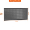 image:imageTORACK 2Pack 12x24 inch Metal Pegboard Panels for Garage Wall Tool Organizer Pegboard for Workbench Workshop Tool Storage Peg Board for PegsBlack12x24 in