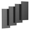 image:imageTORACK 2Pack 12x24 inch Metal Pegboard Panels for Garage Wall Tool Organizer Pegboard for Workbench Workshop Tool Storage Peg Board for PegsBlack12x24 in