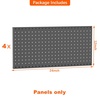 image:imageTORACK 2Pack 12x24 inch Metal Pegboard Panels for Garage Wall Tool Organizer Pegboard for Workbench Workshop Tool Storage Peg Board for PegsBlack12x24 in