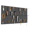 image:imageTORACK 2Pack 12x24 inch Metal Pegboard Panels for Garage Wall Tool Organizer Pegboard for Workbench Workshop Tool Storage Peg Board for PegsBlack12x24 in