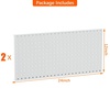 image:imageTORACK 2Pack 12x24 inch Metal Pegboard Panels for Garage Wall Tool Organizer Pegboard for Workbench Workshop Tool Storage Peg Board for PegsBlack12x24 in