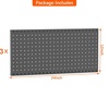 image:imageTORACK 2Pack 12x24 inch Metal Pegboard Panels for Garage Wall Tool Organizer Pegboard for Workbench Workshop Tool Storage Peg Board for PegsBlack12x24 in