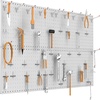 image:imageTORACK 2Pack 12x24 inch Metal Pegboard Panels for Garage Wall Tool Organizer Pegboard for Workbench Workshop Tool Storage Peg Board for PegsBlack12x24 in