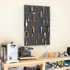 image:imageTORACK 2Pack 12x24 inch Metal Pegboard Panels for Garage Wall Tool Organizer Pegboard for Workbench Workshop Tool Storage Peg Board for PegsBlack12x24 in
