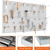 image:imageTORACK 2Pack 12x24 inch Metal Pegboard Panels for Garage Wall Tool Organizer Pegboard for Workbench Workshop Tool Storage Peg Board for PegsBlack12x24 in