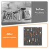 image:imageTORACK 2Pack 12x24 inch Metal Pegboard Panels for Garage Wall Tool Organizer Pegboard for Workbench Workshop Tool Storage Peg Board for PegsBlack16x16 in