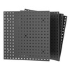 image:imageTORACK 2Pack 12x24 inch Metal Pegboard Panels for Garage Wall Tool Organizer Pegboard for Workbench Workshop Tool Storage Peg Board for PegsBlack16x16 in
