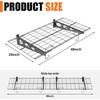 image:imageTORACK Garage 24x48 in2x4 ft Wall Shelves Heavy Duty Wall Mounted Wire Shelves for Garage Floating Shelf for WallBlack Pack of 2Black