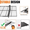 image:imageTORACK Garage 24x48 in2x4 ft Wall Shelves Heavy Duty Wall Mounted Wire Shelves for Garage Floating Shelf for WallBlack Pack of 2Black