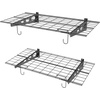 image:imageTORACK Garage 24x48 in2x4 ft Wall Shelves Heavy Duty Wall Mounted Wire Shelves for Garage Floating Shelf for WallBlack Pack of 2Black