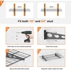 image:imageTORACK Garage 24x48 in2x4 ft Wall Shelves Heavy Duty Wall Mounted Wire Shelves for Garage Floating Shelf for WallBlack Pack of 2Black