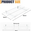 image:imageTORACK Garage 24x48 in2x4 ft Wall Shelves Heavy Duty Wall Mounted Wire Shelves for Garage Floating Shelf for WallBlack Pack of 2White