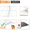 image:imageTORACK Garage 24x48 in2x4 ft Wall Shelves Heavy Duty Wall Mounted Wire Shelves for Garage Floating Shelf for WallBlack Pack of 2White