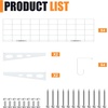 image:imageTORACK Garage 24x48 in2x4 ft Wall Shelves Heavy Duty Wall Mounted Wire Shelves for Garage Floating Shelf for WallBlack Pack of 2White
