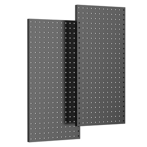 image:imageTORACK 2Pack 12x24 inch Metal Pegboard Panels for Garage Wall Tool Organizer Pegboard for Workbench Workshop Tool Storage Peg Board for PegsBlack12x24 in