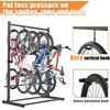 image:imageTORACK Garage Freestanding Hanging Bike Stand with Wheels Heavy Duty Rolling 5 Bikes Vertical Bike Storage Stand Floor Bike Storage Rackfor 5 BikesBike stand for 5 bikes