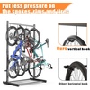 image:imageTORACK Garage Freestanding Hanging Bike Stand with Wheels Heavy Duty Rolling 5 Bikes Vertical Bike Storage Stand Floor Bike Storage Rackfor 5 BikesBike stand for 4 bikes