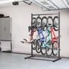 image:imageTORACK Garage Freestanding Hanging Bike Stand with Wheels Heavy Duty Rolling 5 Bikes Vertical Bike Storage Stand Floor Bike Storage Rackfor 5 BikesBike stand for 5 bikes