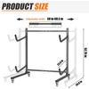 image:imageTORACK HeavyDuty Rolling Kayak Rack Freestanding Kayak Storage Stand Garage Kayak Holder with Wheels2tier Rolling