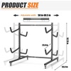 image:imageTORACK HeavyDuty Rolling Kayak Rack Freestanding Kayak Storage Stand Garage Kayak Holder with Wheels4tier Rolling