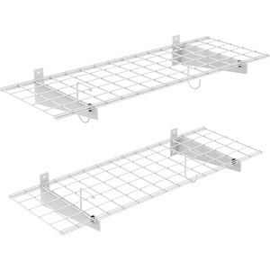 image:imageTORACK 2 Pack Wall Mounted Storage Shelves 235 x 12 Wall Shelf for Garage Closet Laundry Room Heavy Duty Garage Wall Shelving Holds Up to 65 lbsWhiteWhite