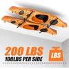 image:imageTORACK HeavyDuty Ceiling Kayak Rack for Garage Ceiling KayakBoard HangerFor 2 Kayaks