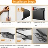 image:imageTORACK Wall Mount Garden Tool Organizer Folding Chair Wall Hook 32 inBlack