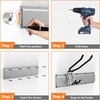 image:imageTORACK Wall Mount Garden Tool Organizer Folding Chair Wall Hook 32 inSilver