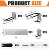 image:imageTORACK Wall Mount Garden Tool Organizer Folding Chair Wall Hook 32 inSilver