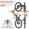 image:imageTORACK WallMounted Swivel Bike Rack Garage Vertical Bike Hangers for 3 Bikes and 3 Helmets Rotating Bike Storage Hooks Holds Up to 300 lbsfor 3 bikes