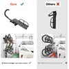 image:imageTORACK WallMounted Swivel Bike Rack Garage Vertical Bike Hangers for 3 Bikes and 3 Helmets Rotating Bike Storage Hooks Holds Up to 300 lbsfor 3 bikes