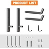 image:imageTORACK WallMounted Kayak Rack Garage HeavyDuty Kayak Hangers with Paddle Hooks 200 lbs Capacity SpaceSaving Wall Storage for KayaksFor 1 Kayak