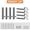 image:imageTORACK WallMounted Kayak Rack Garage HeavyDuty Kayak Hangers with Paddle Hooks 200 lbs Capacity SpaceSaving Wall Storage for KayaksFor 2 Kayaks