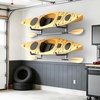 image:imageTORACK WallMounted Kayak Rack Garage HeavyDuty Kayak Hangers with Paddle Hooks 200 lbs Capacity SpaceSaving Wall Storage for KayaksFor 2 Kayaks